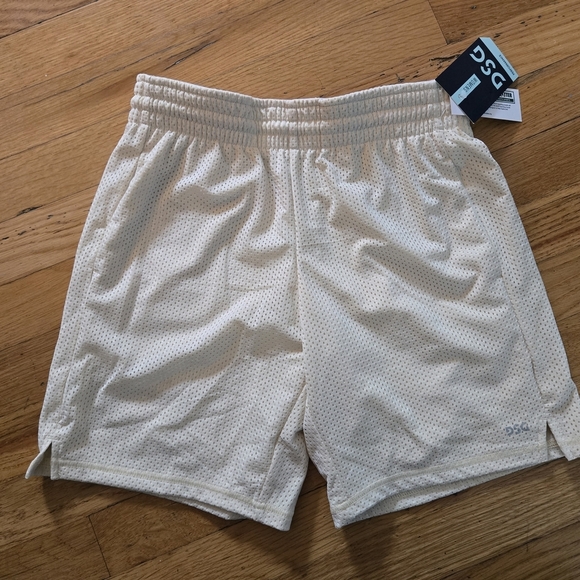 DSG Cream Athletic Shorts Lightweight Breathable Design - Picture 1 of 5